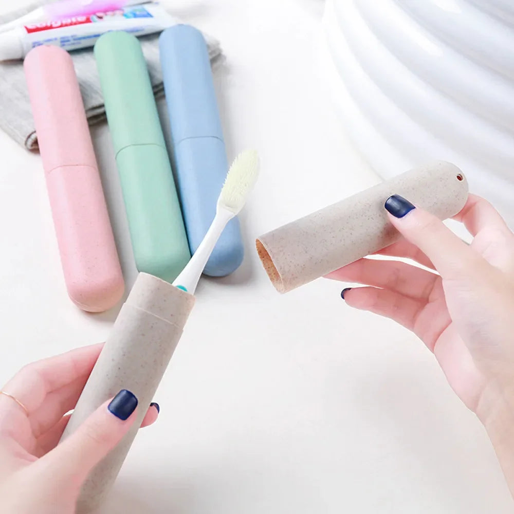 2Pcs Portable Toothbrush Case