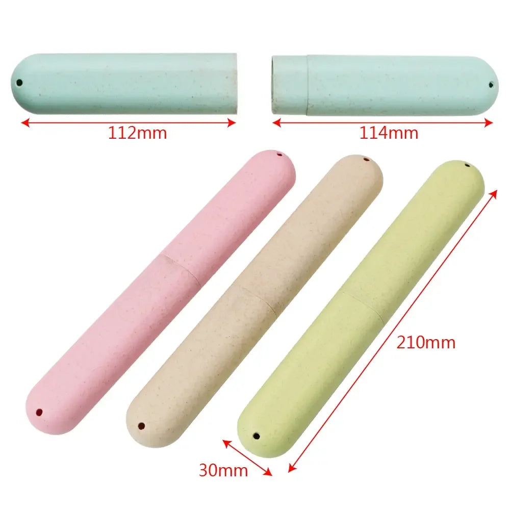 2Pcs Portable Toothbrush Case